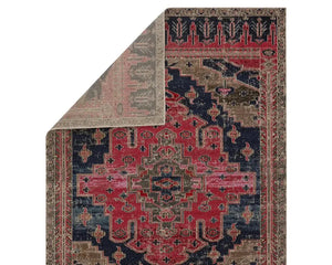 Polaris POL44 Bright Pink/Deep Blue Rug