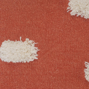Pom Pom Palace Lr07654 Blood Orange/White Pillow