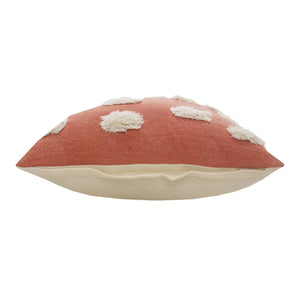 Pom Pom Palace Lr07654 Blood Orange/White Pillow