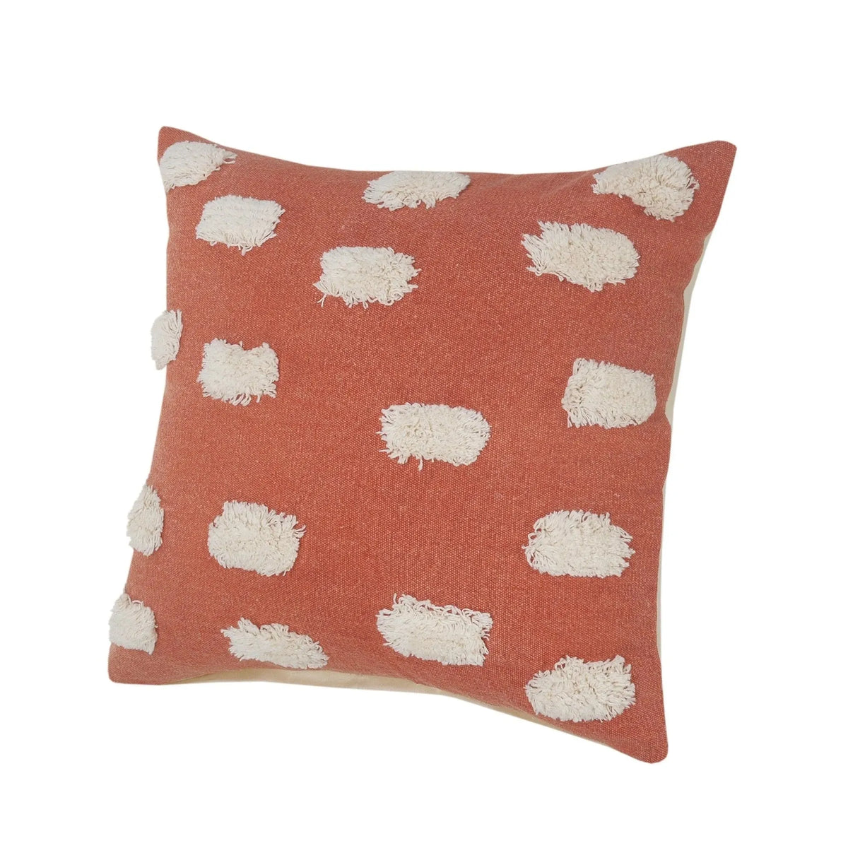 Pom Pom Palace Lr07654 Blood Orange/White Pillow