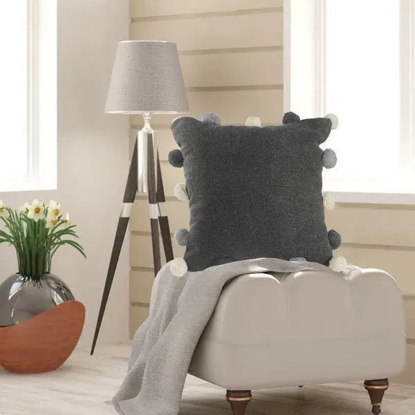 Pompadour 07438GRY Grey Pillow