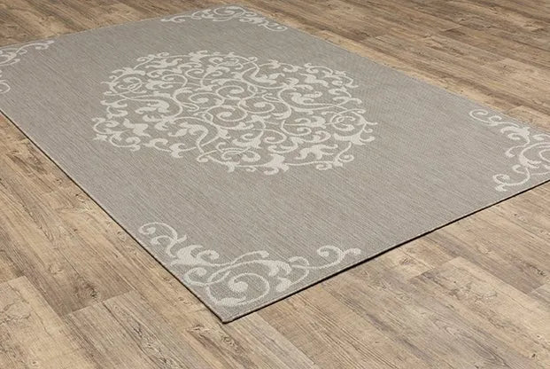 Portofino 6649W Grey/Ivory Rug