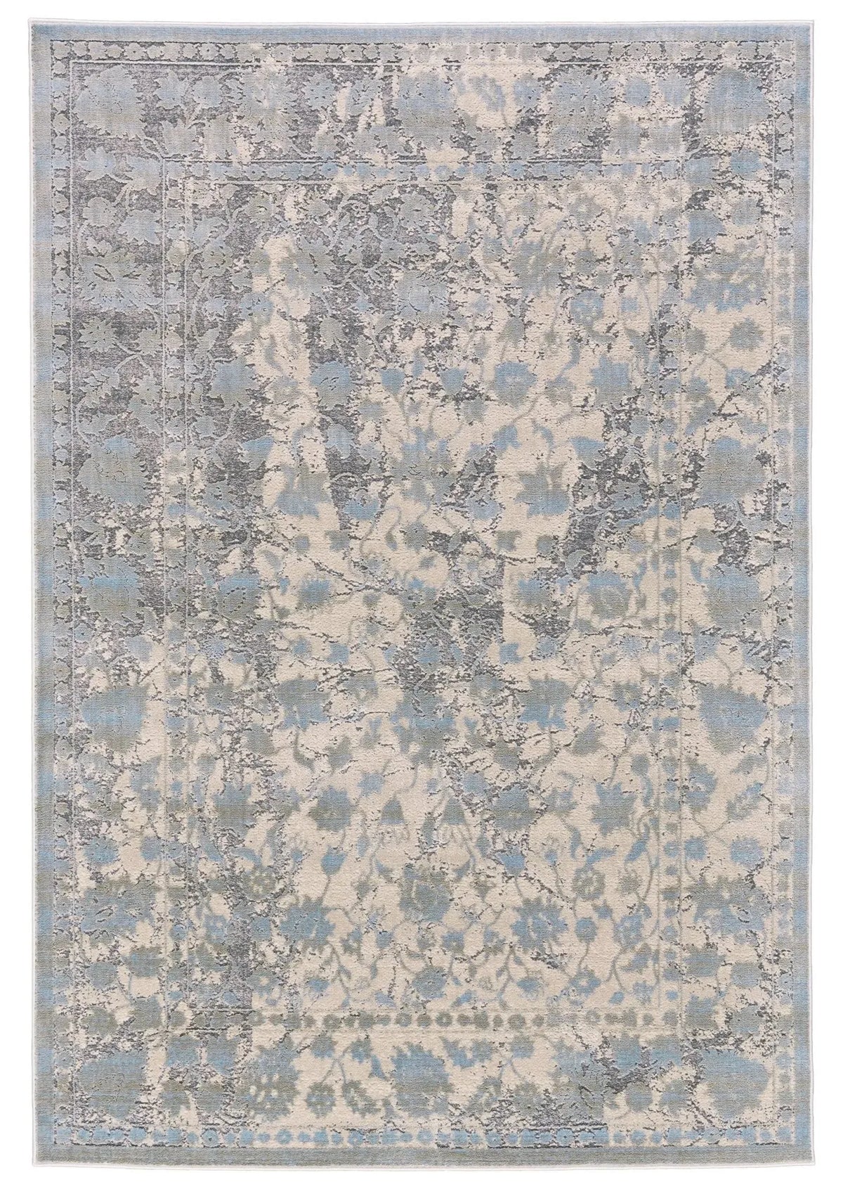 Prasad 3681F Blue/Ivory Rug