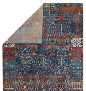 Prisma PSA04 Red/Blue Rug