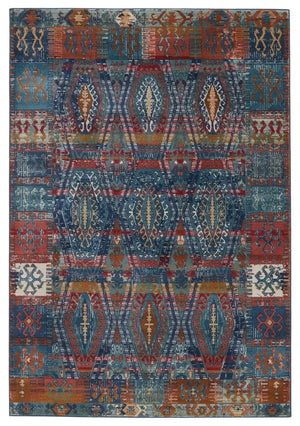 Prisma PSA04 Red/Blue Rug