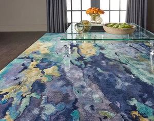 Prismatic PRS09 Silver/Blue Rug