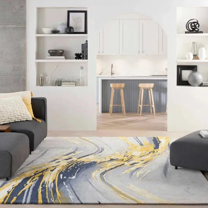 Prismatic PRS24 Grey/Gold Rug