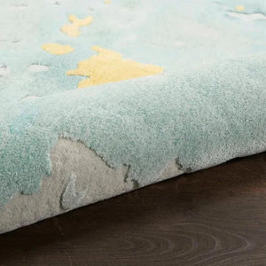 Prismatic PRS26 Seafoam Gold Rug