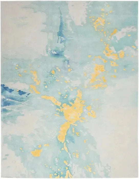 Prismatic PRS26 Seafoam Gold Rug