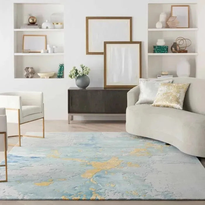 Prismatic PRS26 Seafoam Gold Rug
