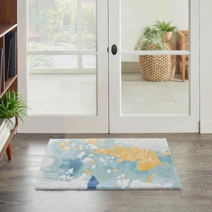 Prismatic PRS26 Seafoam Gold Rug