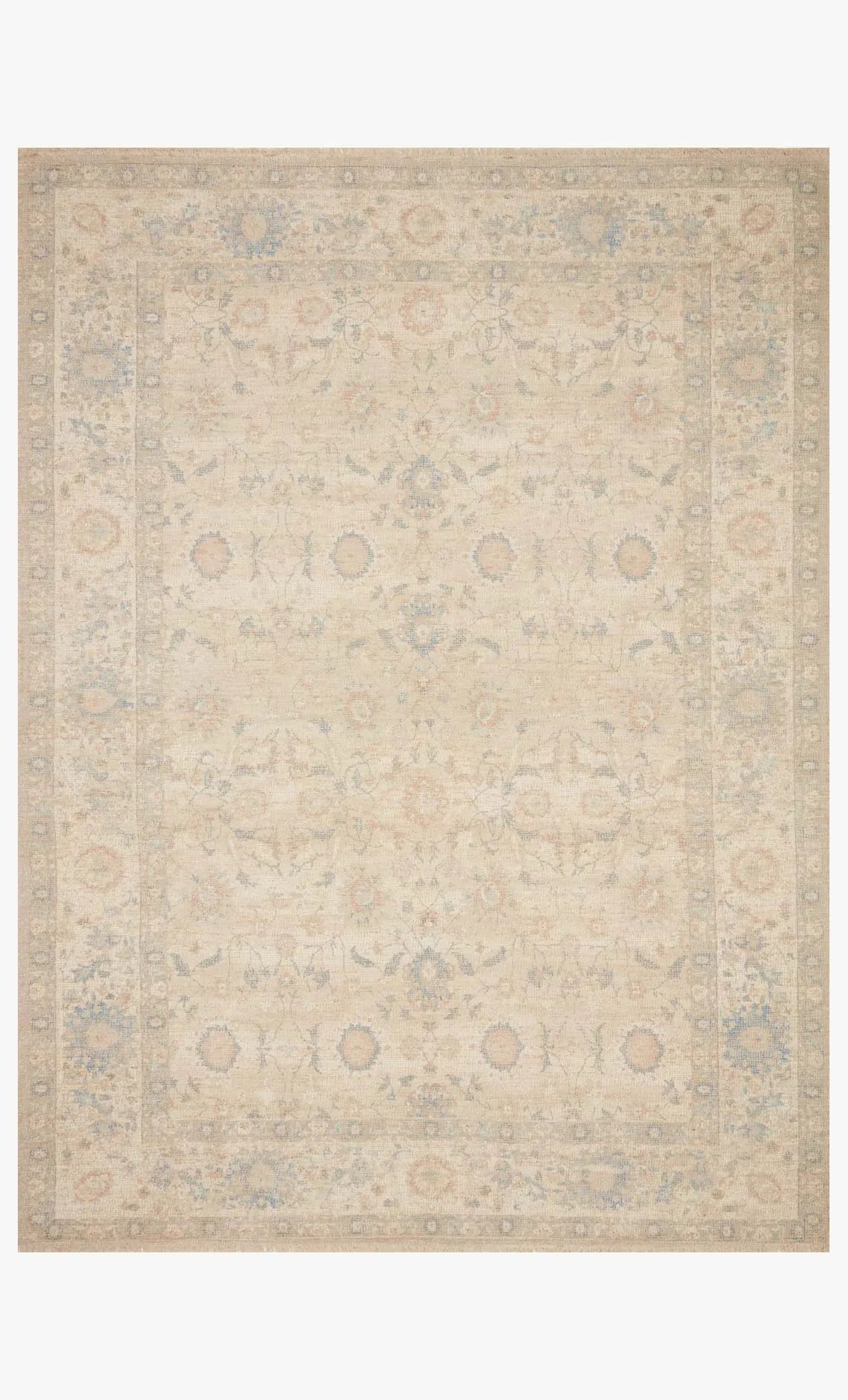 Priya Pry-05 Natural/Blue Rug