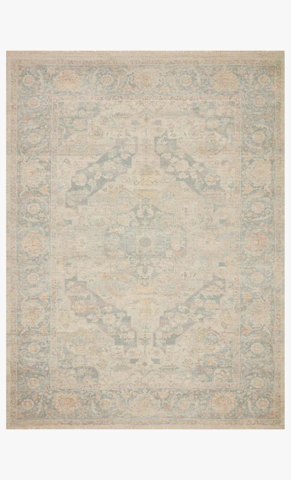 Priya Pry-08 Bone/Bluestone Rug