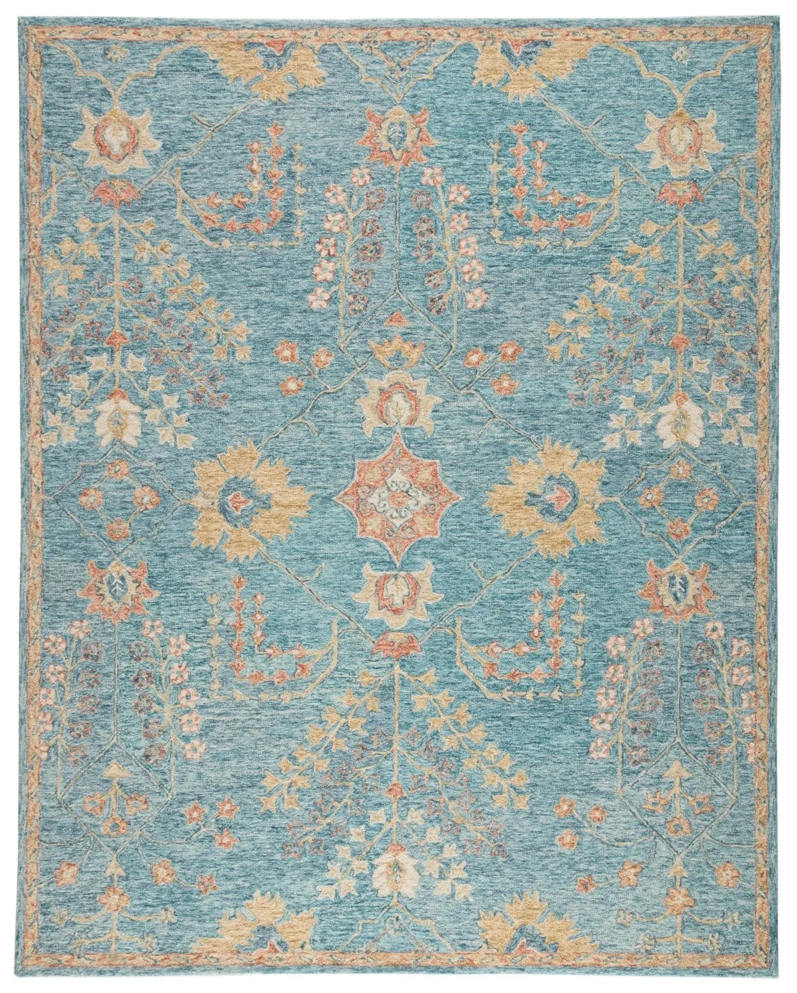 Province Pro02 Juniper Teal/Orange Rug