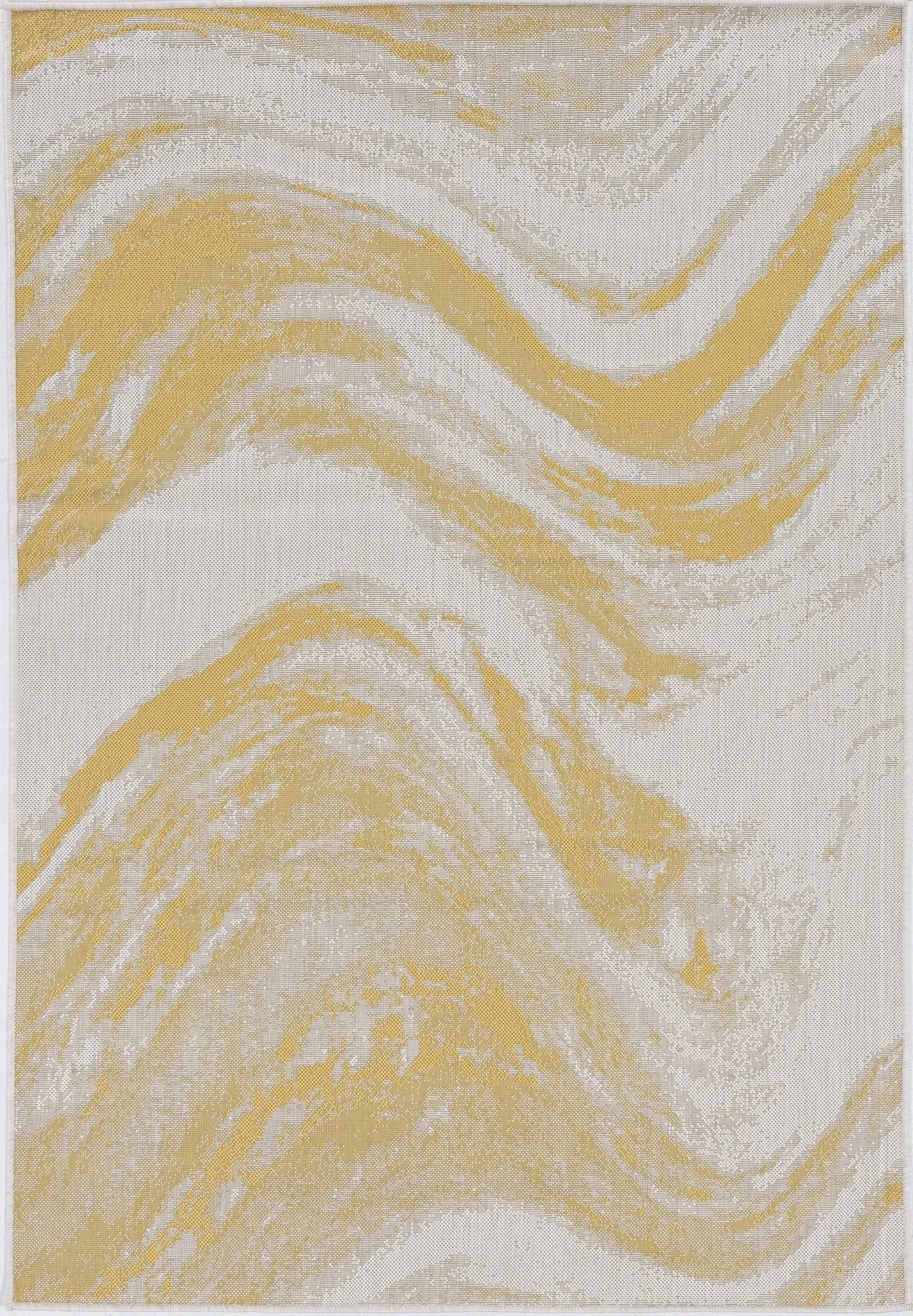 Provo 5764 Strokes Ivory/Gold Rug