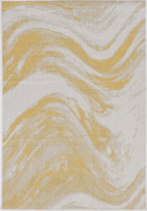 Provo 5764 Strokes Ivory/Gold Rug
