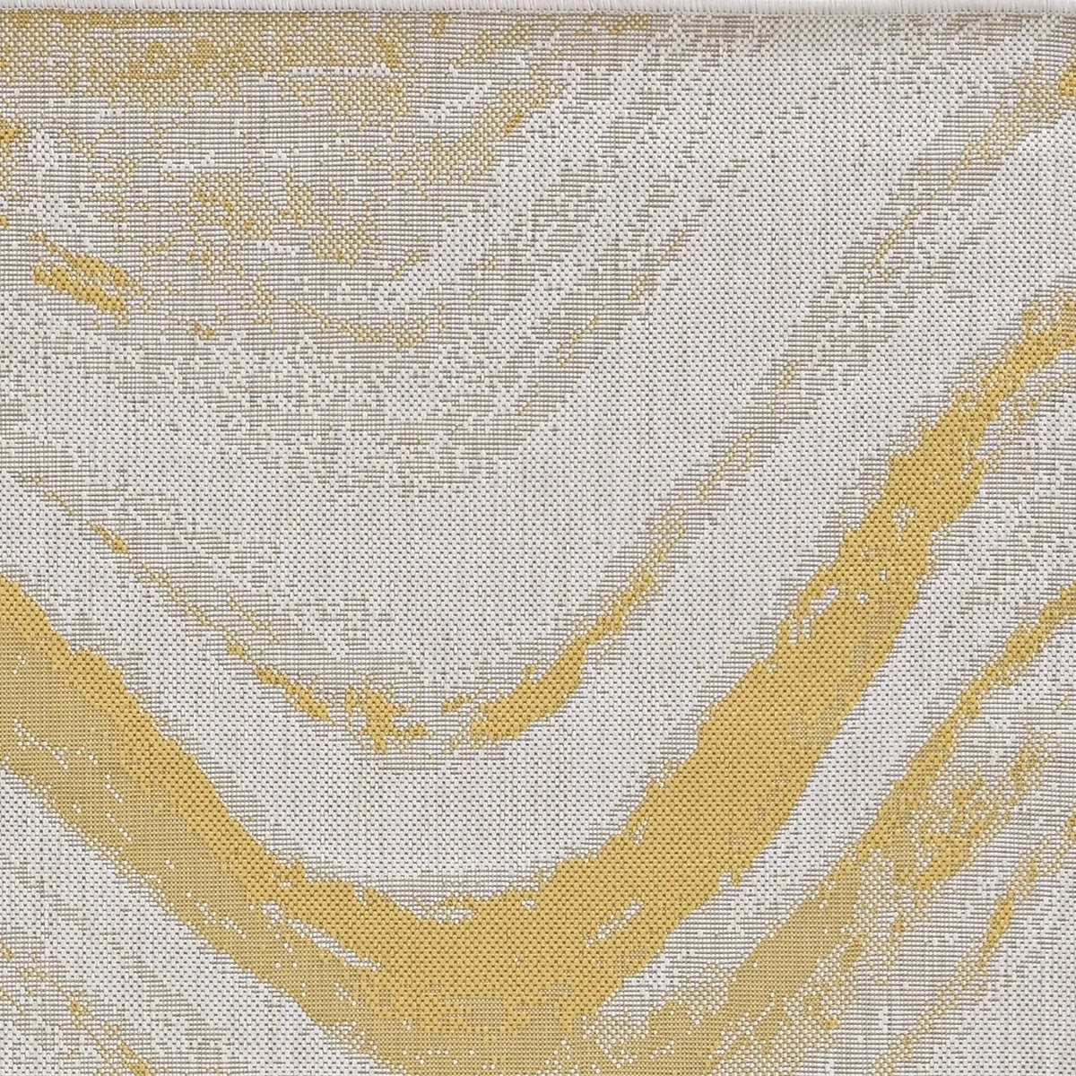 Provo 5764 Strokes Ivory/Gold Rug