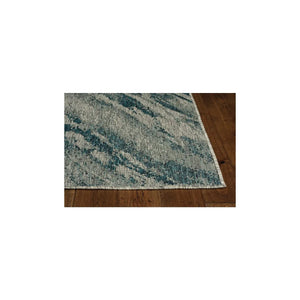Provo 5765 Strokes Grey/Teal Rug
