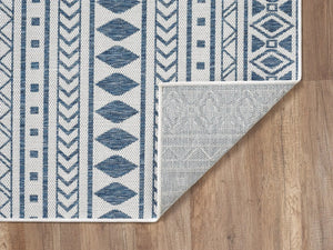 Provo 5776 Natura Ivory/Blue Rugs
