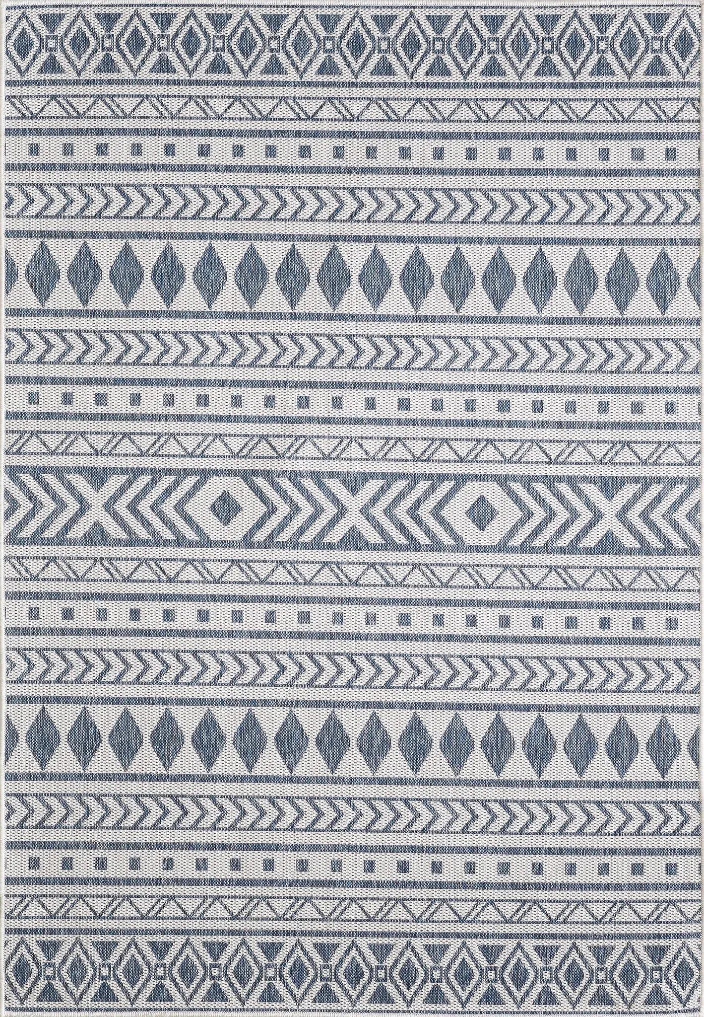 Provo 5776 Natura Ivory/Blue Rugs