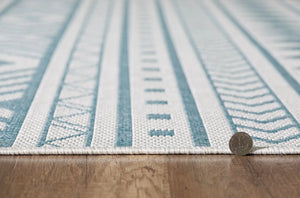 Provo 5777 Natura Ivory/Aqua Rugs