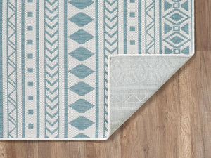 Provo 5777 Natura Ivory/Aqua Rugs