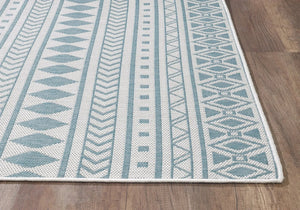 Provo 5777 Natura Ivory/Aqua Rugs