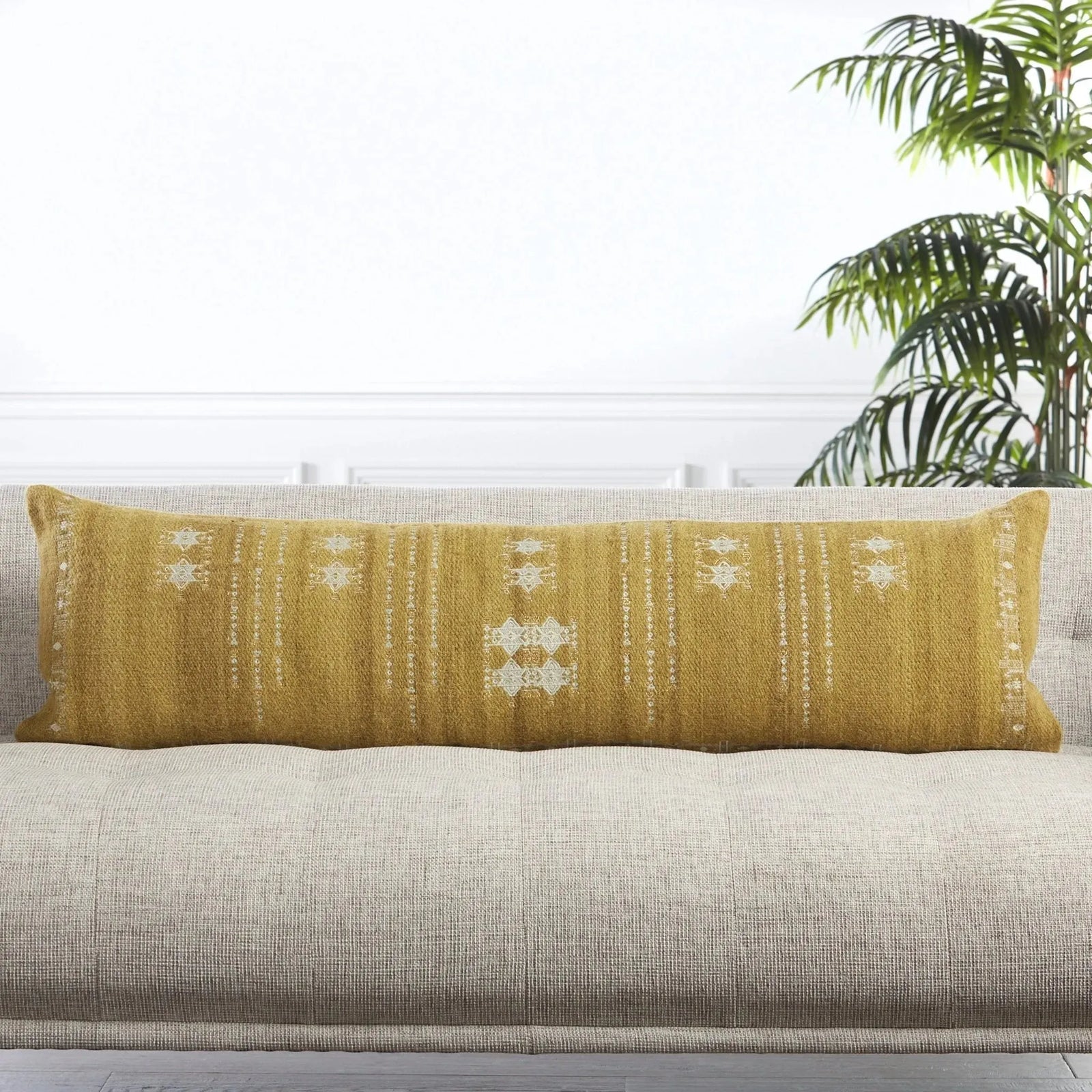 Puebla Pub03 Eisa Light Green/Light Gray Pillow