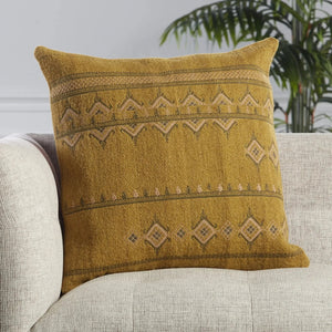 Puebla Pub08 Sagira Gold/Dark Gray Pillow