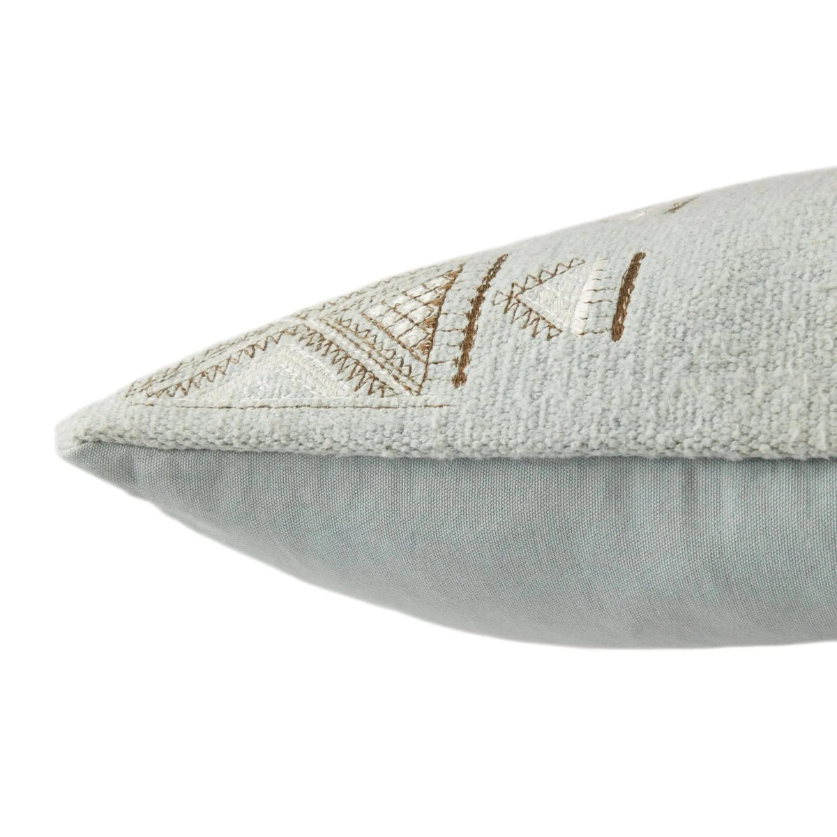 Puebla Pub12 Elina Light Blue/Brown Pillow