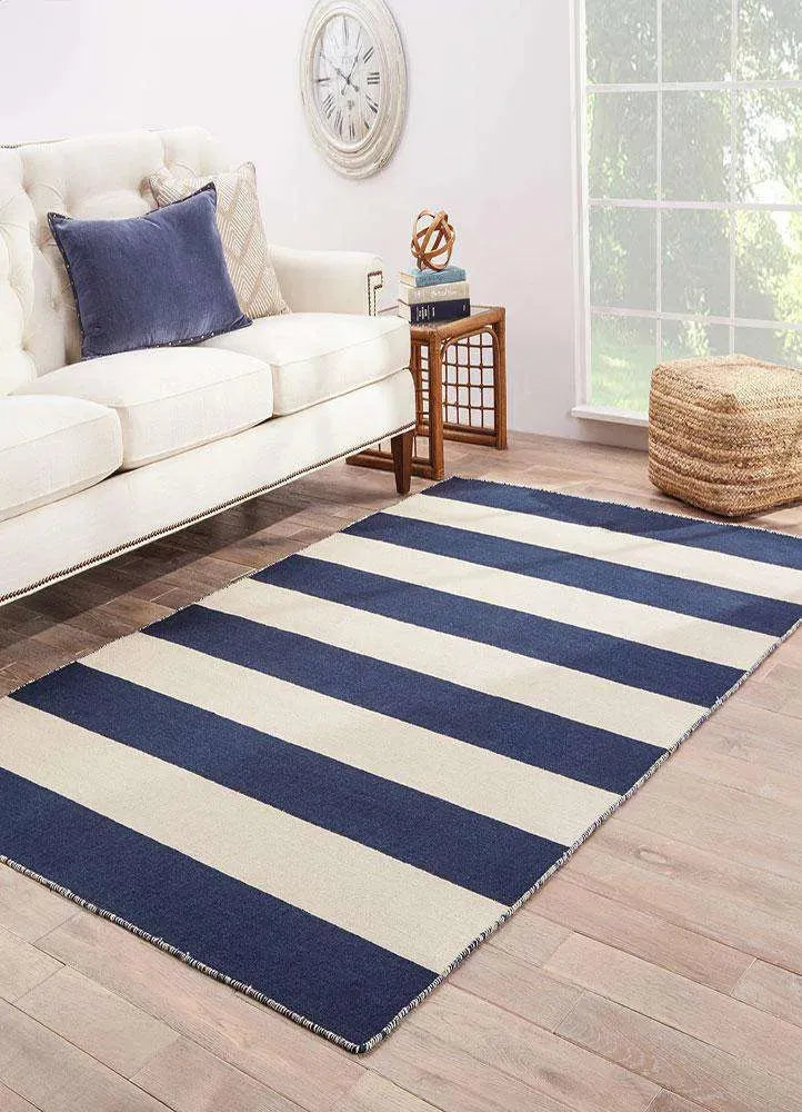 Pura Vida PV34 Tierra Medieval Blue / White Ice Rug