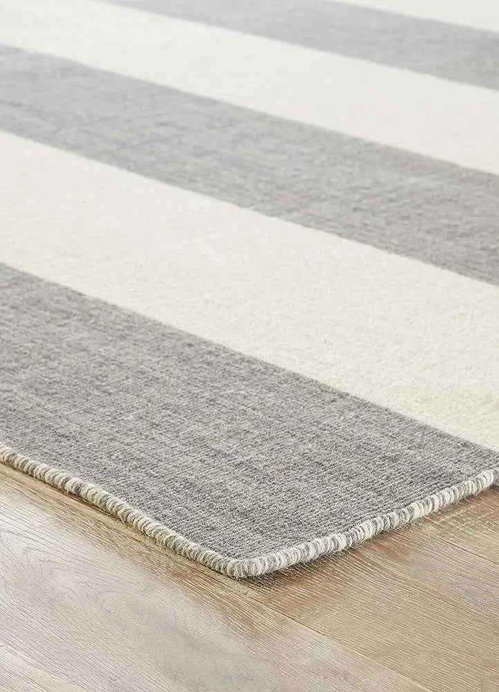 Pura Vida PV35 Tierra Stone Gray / White Ice Rug