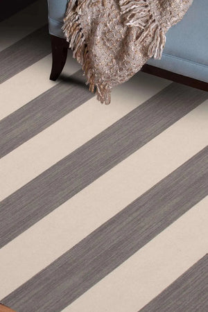 Pura Vida PV35 Tierra Stone Gray / White Ice Rug