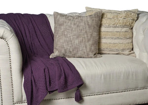 Purple Winter Bloom LR80161 Throw Blanket