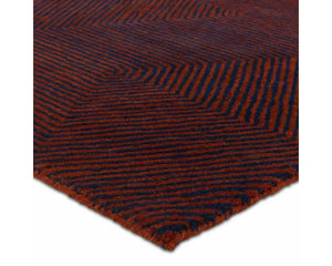 PVH18 Natural Rust and Navy Rug