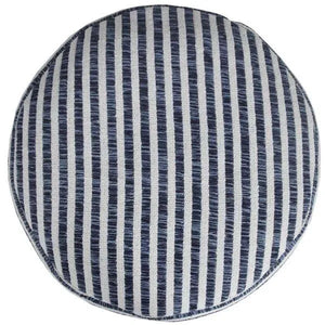 Quincy 34064BLU Blue Pouf