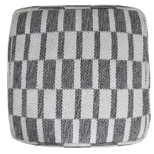 Quincy 34065GRY Grey Pouf