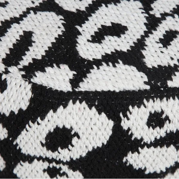 Quincy 34067BLK Black Pouf