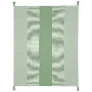 Radial 80279PGW Pastel Green/White Throw White