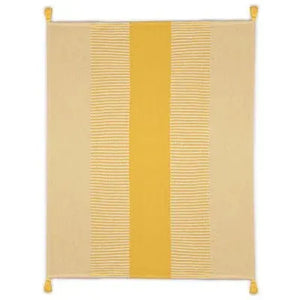 Radial 80281GFW Gold Finch/White Throw White