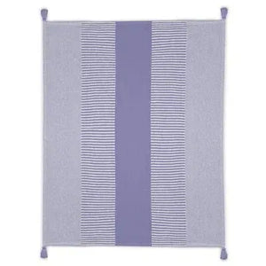 Radial 80282PUW Purple/White Throw White