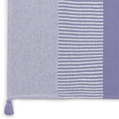 Radial 80282PUW Purple/White Throw White
