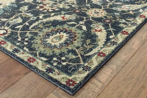 Raleigh 22K Navy Ivory Rug
