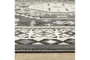 Raylan RAY02 Grey/Ivory Rug