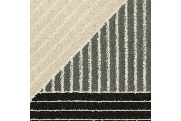 Raylan RAY07 Beige/Black Rug