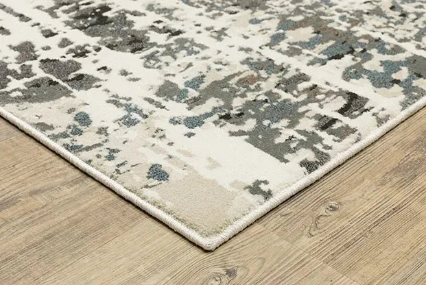 Raylan RAY10 Grey/Ivory Rug
