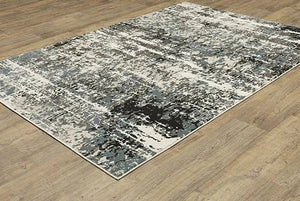 Raylan RAY10 Grey/Ivory Rug