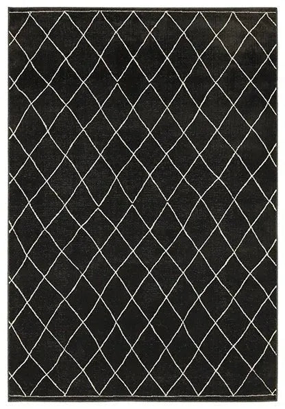 Raylan RAY12 Black Rug