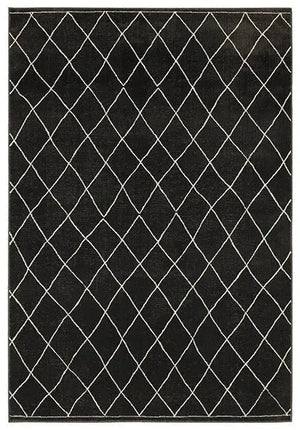 Raylan RAY12 Black Rug
