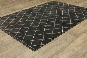 Raylan RAY12 Black Rug